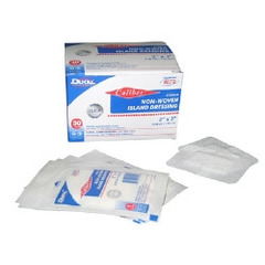 MON815227CS - Dukal - Adhesive Dressing Caliber 2 x 3" Nonwoven Rectangle White Sterile, 400 EA/CS