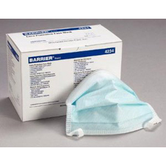 Molnlycke Healthcare Surgical Mask Barrier&reg; Extra Protection Anti-fog ASTM Level 3 Tie Closure One Size Fits Most