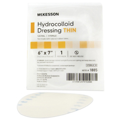 MON882986EA - McKesson - Hydrocolloid Dressing 6 x 7 Sacral Sterile