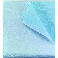 Tidi Products Stretcher Sheet Tidi&reg; Everyday Flat 40 X 72 Inch Blue Tissue / Polyethylene Film Disposable, 50/CS