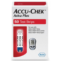MON788222VL - Roche - Accu-Chek® Aviva Plus Blood Glucose Test Strips (6908217001), 50/VL
