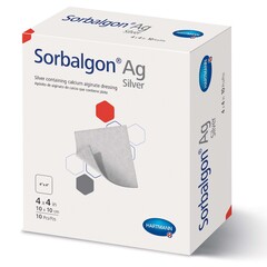 Hartmann Silver Alginate Dressing Sorbalgon Ag 4 X 4 Inch Square Sterile