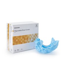McKesson Shoe Cover Medi-Pak&reg; Performance One Size Fits Most Non-Skid Blue NonSterile, 300/CS
