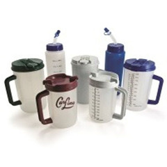 Care Line Drinking Mug Whirley-DrinkWorks! 20 oz. Clear Cup / Granite Lid Plastic Reusable, 50 EA/CS