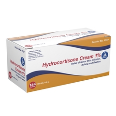 MON829692CS - Dynarex - Itch Relief 1% Strength Cream 0.9 Gram Individual Packet, 1728 EA/CS