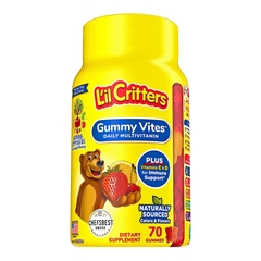 Northwest Natural Products Multivitamin Supplement L'il Critters&reg; Vitamin A / Ascorbic Acid / Vitamin D 2100 IU - 400 IU - 20 mg Strength Gummy 70 per Bottle Assorted Fruit Flavors