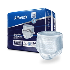 Attends Absorbent Underwear Attends Pull On Large Disposable Heavy Absorbency, 14 EA/BG
