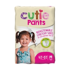First Quality Cutie Pants™ Girls Training Pants, 4T-5T, 19 EA/BG