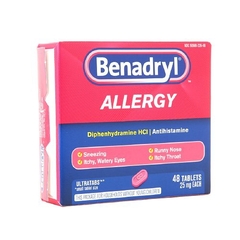 Johnson & Johnson Allergy Relief Benadryl&reg; 25 mg Strength Tablet 48 per Box