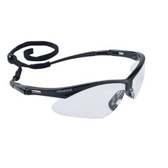 Ansell Safety Glasses Jackson Safety&reg; Nemesis Anti-fog Coating Clear Tint Polycarbonate Lens Black Frame Over Ear One Size Fits Most, 1/EA