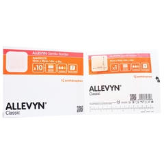 Smith & Nephew Silicone Foam Dressing Allevyn Gentle Border 4 X 4 Inch Square Silicone Gel Adhesive with Border Sterile