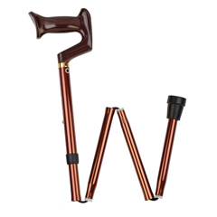 Apex-Carex Folding Cane Carex&reg; Aluminum 33 to 37 Inch Height Bronze, 6/CS
