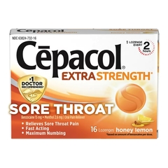Reckitt Benckiser Sore Throat Relief Cepacol 15 mg / 2.6 mg Strength Lozenge 16 per Box, 16 EA/BX