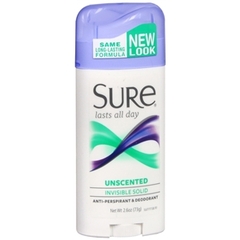 Idelle Labs Antiperspirant / Deodorant Sure Solid 2.6 oz. Unscented (1407709)
