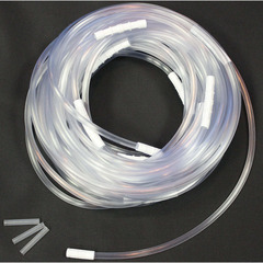 McKesson Suction Connector Tubing 100 Foot Length 0.25 Inch I.D. NonSterile Female / Male Connector Clear Ribbed OT Surface NonConductive PVC, 6/CS