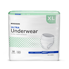 MON724918CS - McKesson - Ultra Heavy Absorbency Underwear, X-Large, 56/CS