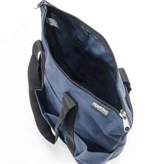 Hopkins Medical Products Medical Zippered Tote Navy with Black Trim 600D Waterproof Polyester 5.75 X 12 X 15 Inch, 1/EA