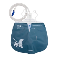 Sterigear Urinary Drain Bag Fig Leaf™ Lite Anti-Reflux Valve 2000 mL Vinyl