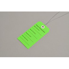 Elkay Plastics Equipment Tag Elkay Plastics For DME/HME Equipment Green 2-5/16 X 4-3/4 Inch 2-5/16 X 4-3/4 Inch Card Stock 500 per Case, 500 per Case