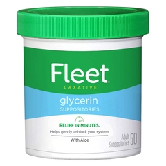 C.B. Fleet Laxative Fleet Suppository 2 Gram Strength Glycerin, 50 per Bottle