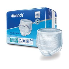 Attends Advanced&reg; Heavy Absorbency Protective Underwear, Medium, 80/CS