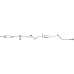 B. Braun Primary IV Administration Set Caresite 15 Drops / mL Drip Rate 104 Inch Tubing 2 Ports, 50 EA/CS
