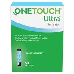 Lifescan Blood Glucose Test Strip OneTouch&reg; Ultra&reg; Blue 50 Test Strips per Box