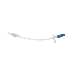 ICU Medical IV Extension Set Bravo 24&reg; Needle-Free Port Standard Bore 7 Inch Tubing Sterile