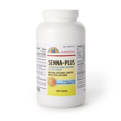 Geri-Care Laxative Senna Plus Tablet 1000 per Bottle 50 mg / 8.6 mg Strength Docusate Sodium / Sennosides