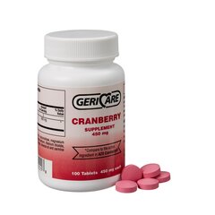 Geri-Care Cranberry Supplement 450 mg Strength Tablet 100 per Bottle