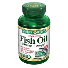 US Nutrition Fish Oil Supplement Nature's Bounty 1000 mg Strength Softgel 100 per Bottle