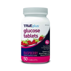 Trividia Glucose TRUEplus 50 per Bottle Tablet Raspberry, 50/BT