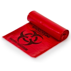 MON854537CS - Colonial Bag - Infectious Waste Bag Bag 45 gal. Red Bag LLDPE 40 x 46", 1/CS