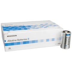 MON854615BX - McKesson - Alkaline Battery D Cell 1.5V Disposable 24 Pack, 24 EA/BX