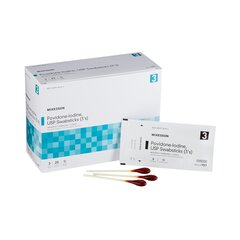 McKesson Swabstick Pvp Str 3/PK 25Pk/BX 10Bx/CSmck Brand, 750 EA/CS