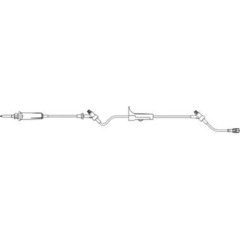 B. Braun Primary IV Administration Set Caresite 15 Drops / mL Drip Rate 84 Inch Tubing 2 Ports, 50/CS