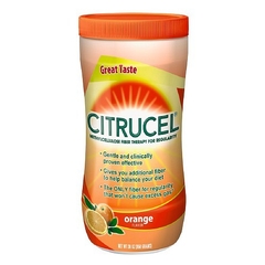 Glaxo Smith Kline Fiber Supplement Citrucel Orange Powder 30 oz. 2 Gram Strength Methylcellulose
