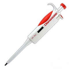 Globe Scientific Diamond PRO Adjustable Volume Pipettor 2 to 20 μL, 1/EA