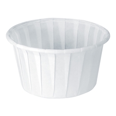 Solo Souffle Cup Solo 4 oz. White Paper Disposable, 250 EA/SL