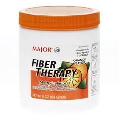 Major Pharmaceuticals Fiber Supplement Fiber Therapy Orange Powder 16 oz. Methylcellulose (1342419)