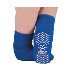 PBE Pillow Paws&reg; Slipper Socks, Bariatric, 3X-Large, Royal Blue, 1 Pair