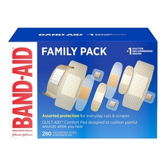 Johnson & Johnson Adhesive Strip Band-Aid Assorted Sizes Plastic Assorted Shapes Tan Sterile, 1/BX