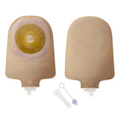 Hollister Urostomy Pouch Premier™ One-Piece System 9 Inch Length Convex, Pre-Cut 1-1/4 Inch Stoma Drainable