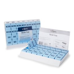 Apex-Carex Medi Tray Pill Organizer, 7 Day, 4 Dose