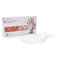 McKesson Exam Glove Confiderm NonSterile Powder Free Vinyl Smooth Clear Medium Ambidextrous, 1000 EA/CS
