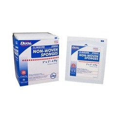 Dukal Nonwoven Sponge Clinisorb 3 X 3 Inch 4-Ply Sterile 2 per Pack, 1200/CS