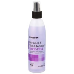 McKesson Perineal Wash No Rinse Liquid 8 oz. Spray Bottle Fresh Scent, 48 EA/CS