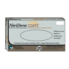 Innovative Healthcare Corporation Exam Glove NitriDerm COATS Small NonSterile Nitrile Standard Cuff Length Fully Textured White Not Rated, 2000/CS