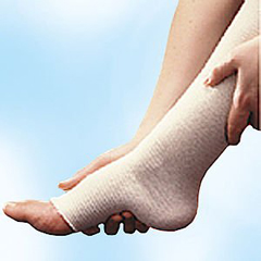 BSN Medical Elastic Tubular Support Bandage Tensoshape&reg; 14-4/5 X 16-2/5 Foot Below Knee Pull On Tan NonSterile Size D / E / Large Standard Compression
