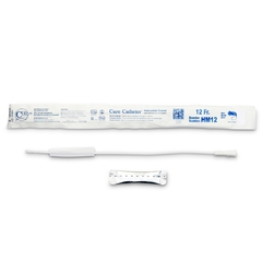 Cure Medical Urethral Catheter Cure Catheter Straight Tip Hydrophilic Coated Plastic 12 Fr. 16